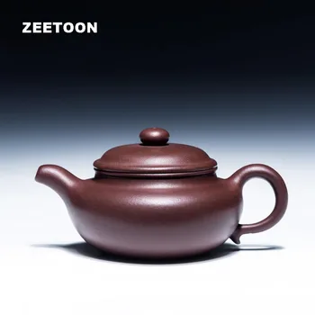 

260cc Authentic Yixing Teapot Master Handmade China Health Purple Clay Kung Fu Tea Set Antique Tea Pot Fanggu Zisha Fang Gu Pot