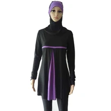 Мусульманская купальная одежда с длинным рукавом высокого качества Burkinis пляжная одежда плюс размер женский исламский купальный костюм, купальники