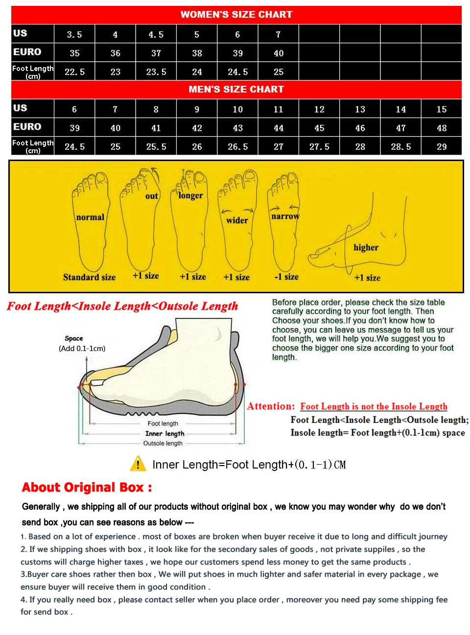 ZSOU SIZE CHART
