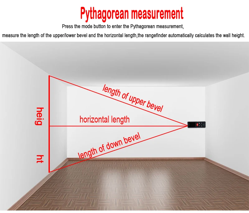 80 м лазерный луч дальномер несколько режимов измерения электронная измерительная лента дальномер вертикальный пузырьковый дальномер