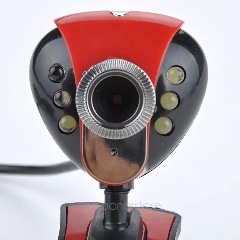 Hot Selling USB 2.0 50M 6 LED PC Camera HD Webcam Camera