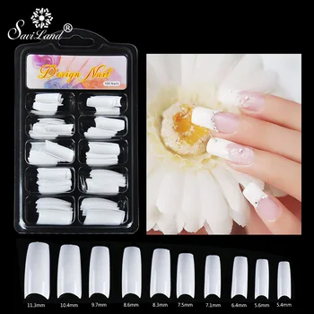

Saviland Fake Nails Cover Acrylic French Full Professional 100PCS Poly Gel Extend Nail Builder Gel Nails Model