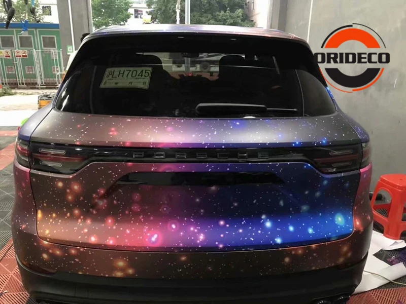 Starry Sky Vinyl Wrap Galaxy Painting Car Body Film 11