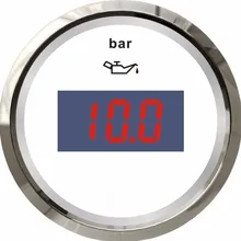 1pc digital fuel pressure gauges fuel pressure meters 12v 24v for auto boat motor home yacht