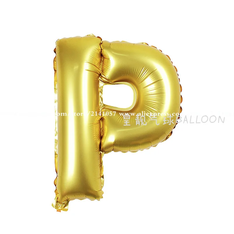 Gold & Argent 16" A-Z lettre alphabet Ballons Bunting Bannière Fête Ballon 