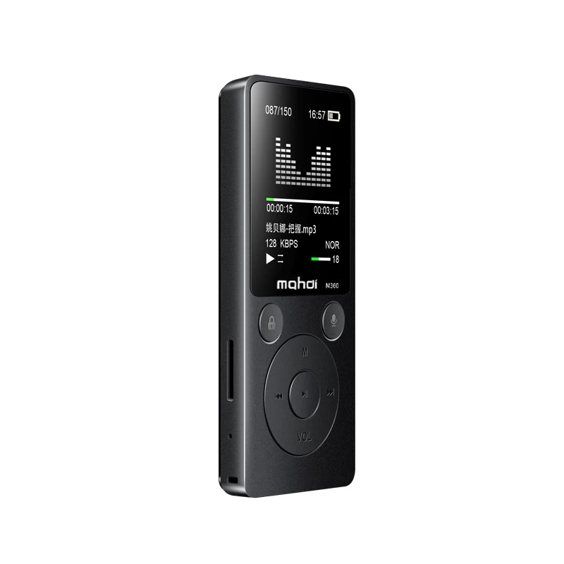 Top Brand MP4 Player Mahdi M360 4G8G Alarm Clock FM Radio E-Book Recording Speaker TF New Metal Sport MP4 With Armband Earphone (11)