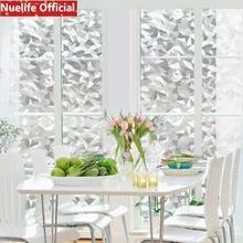 Белая маленькая гравийная Электростатическая пленка «замороженное стекло», гостиная, спальня, ванная комната, офисное окно, раздвижная дверь, уединенная пленка