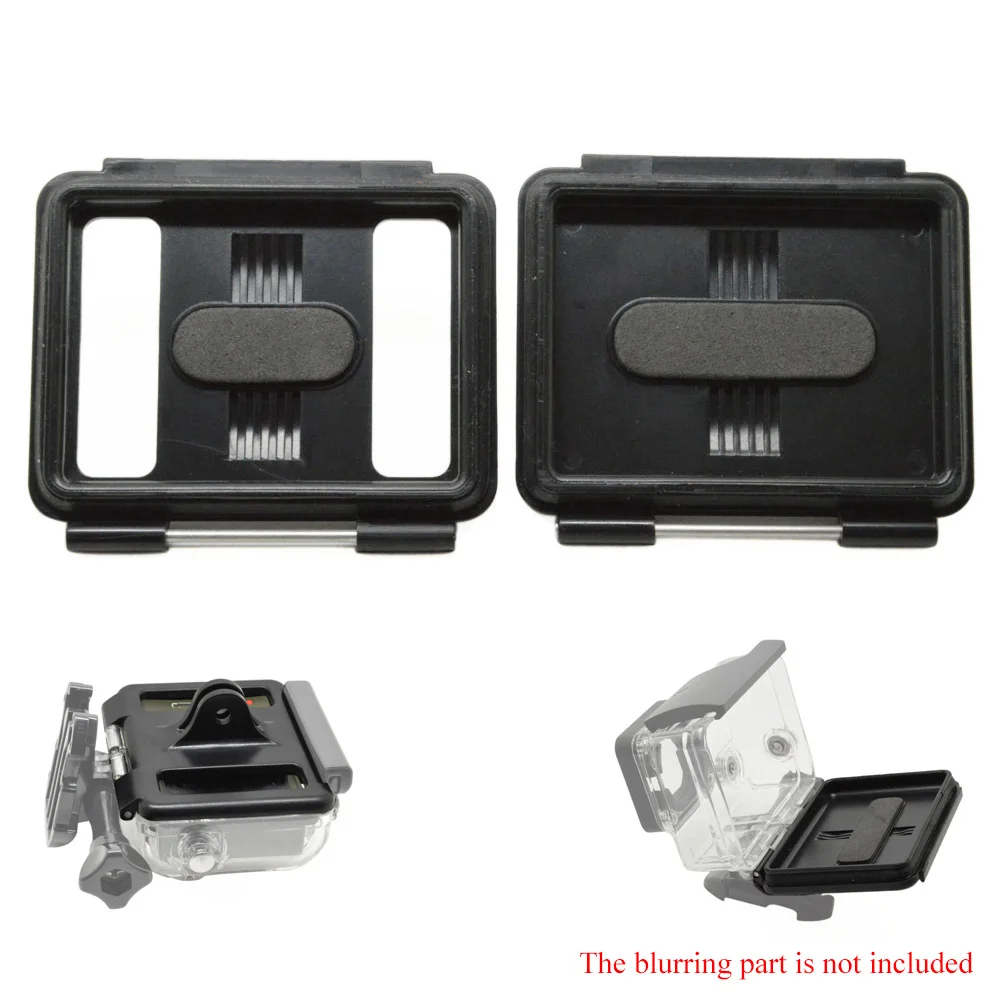 

Andoer 2 in 1 Fixed Pin Block Waterproof Case Backdoor + Perforated Backdoor Case for GoPro Hero 3+ 4 for New Hero 3 Camera