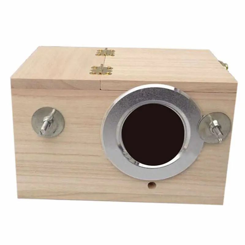 

Bird Breeding Box Solid Wooden Nest Box Nesting Boxes 4 Sizes Pratical For Small Birds Budgies Finches