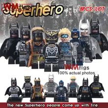 10 комплектов супер героев белый фонарь BVS Бэтмен Тони Черная пантера Каратель Набор Модель экшн строительные блоки детские подарочные игрушки