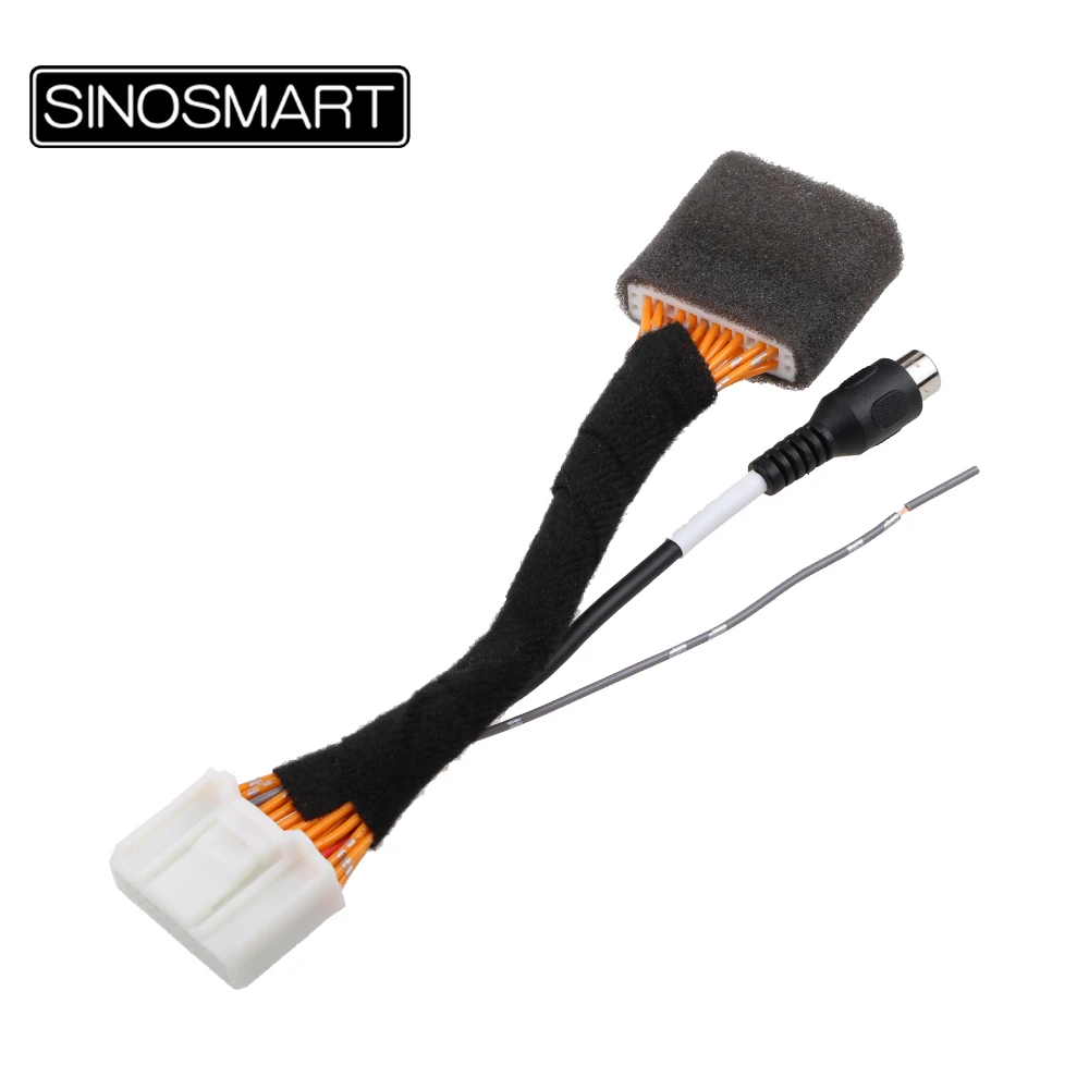 

SINOSMART C24 Connection Cable for Renault C24 Reversing Camera to OEM monitor without Damaging the car Wiring