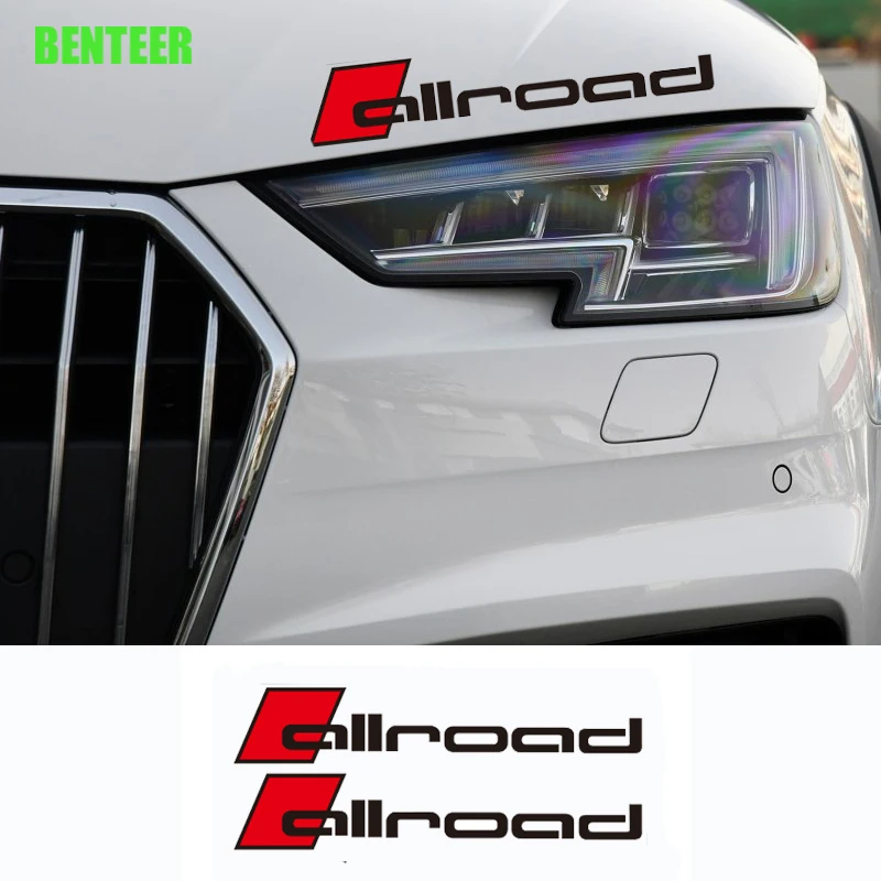 2 шт. Германия Oracal Материал Allroad головы наклейки Стикеры для Audi A4 A6 | Автомобили и
