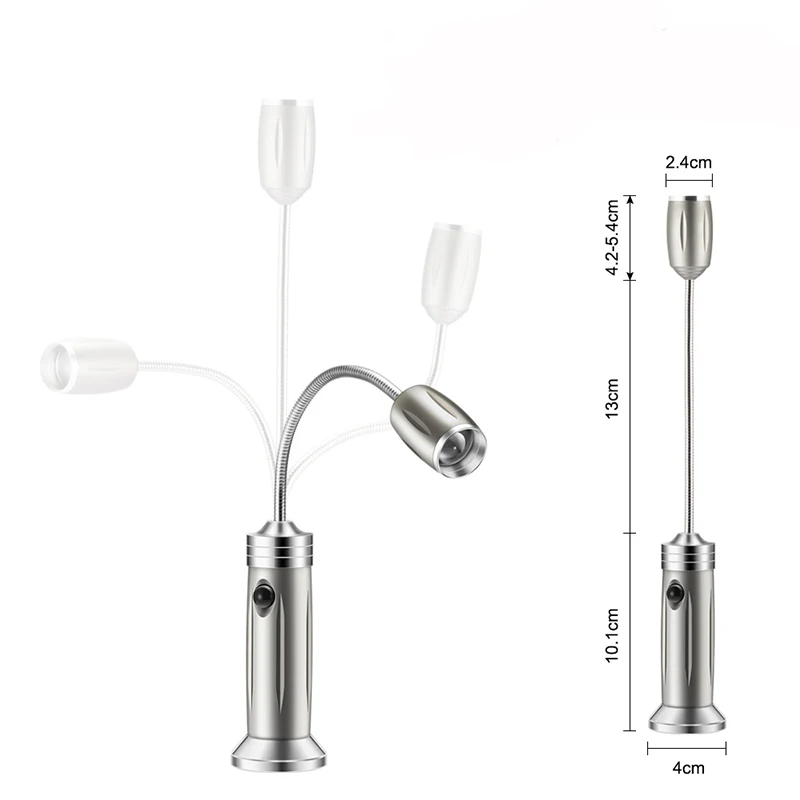 Lemombest-camping-light-Barbecue-Lamp-2pcs-Flexible-Gooseneck-BBQ-Lamp-Super-Bright-LED-Magnetic-Base-Adjustable (1)