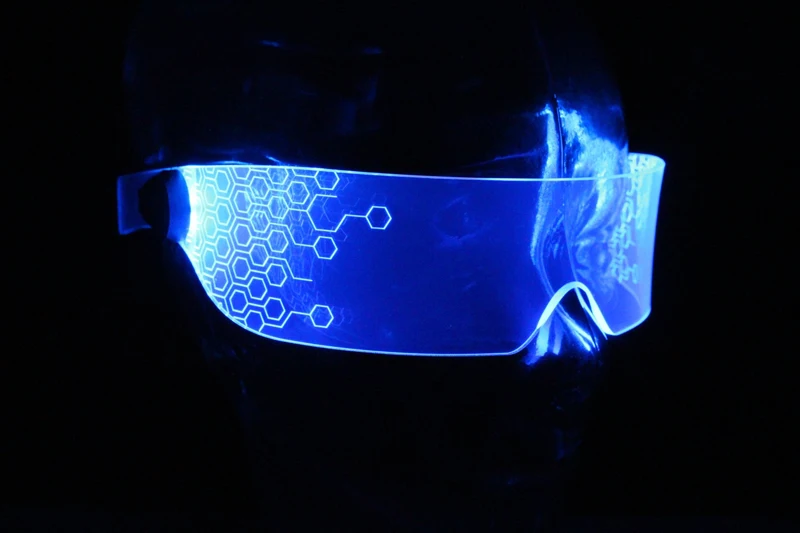Освещенные очки бар ночной клуб сценическое представление gogo future технология люмиус вечерние очки в стиле Косплей