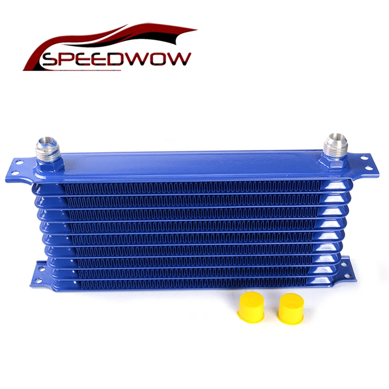 SPEEDWOW New 10 Row AN10 Aluminum Oil Cooler Radiator Transmission