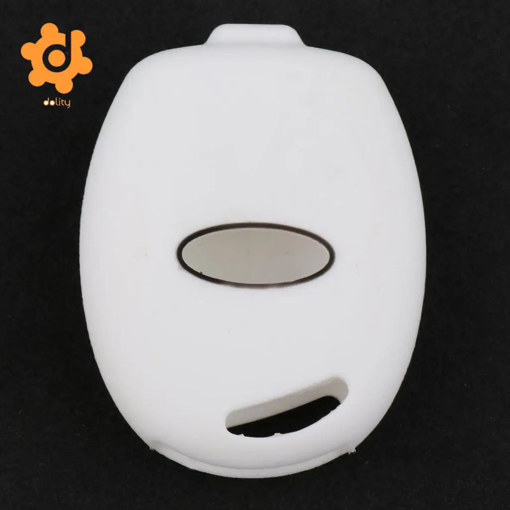Car Key Shell Fob Case Cover Protector KP-102 for Ford Fiesta Blue+White