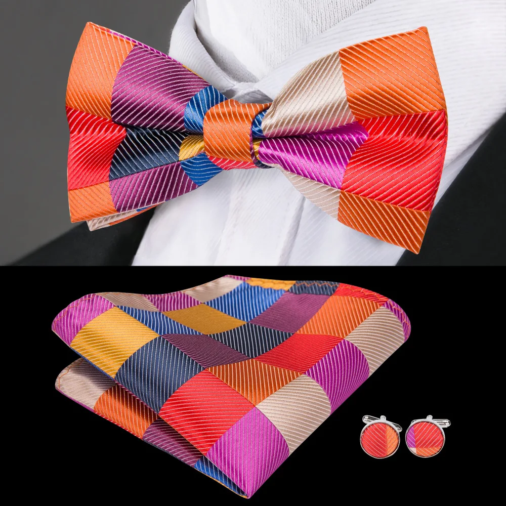 

Barry.Wang Bowtie men formal necktie boy Men's Fashion business wedding bow tie Male Dress Shirt krawatte legame gift LH-709