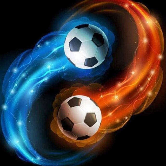 

Diy 5D Diamond Embroidery Full Football Diamond Mosaic Cartoon Diamond Painting Kits Football Daimond-painting Cat Kid's Gift