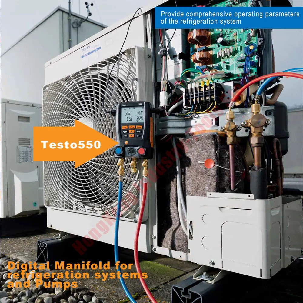 Цифровой набор коллектора манометр Холодильные системы Давление Коллектор HVAC
