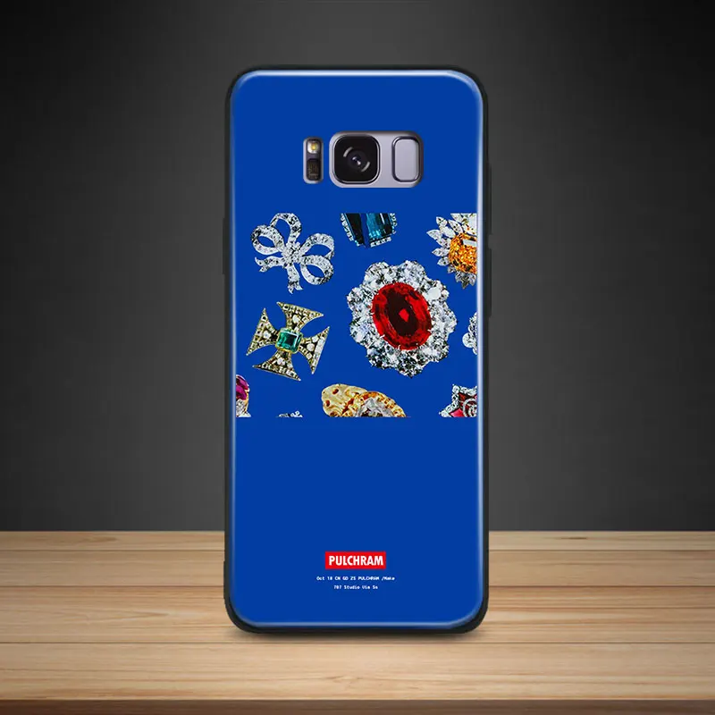 

Trend Street Fashion Brand Hipster jewelry Soft Silicone Phone Case Shell Cover For Samsung S7 Edge S8 S9 Plus Note 8 9