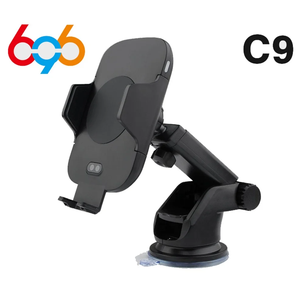 

696 C9 Automatic Infrared Sensor Car Wireless Charger For iPhone XS X 8 Plus Car Air Vent Holder For Samsung S9 Double Induction