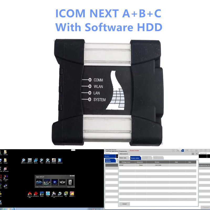 Для BMW obd2 коннектора ICOM NEXT A + B C с новейшим программным обеспечением включенным в