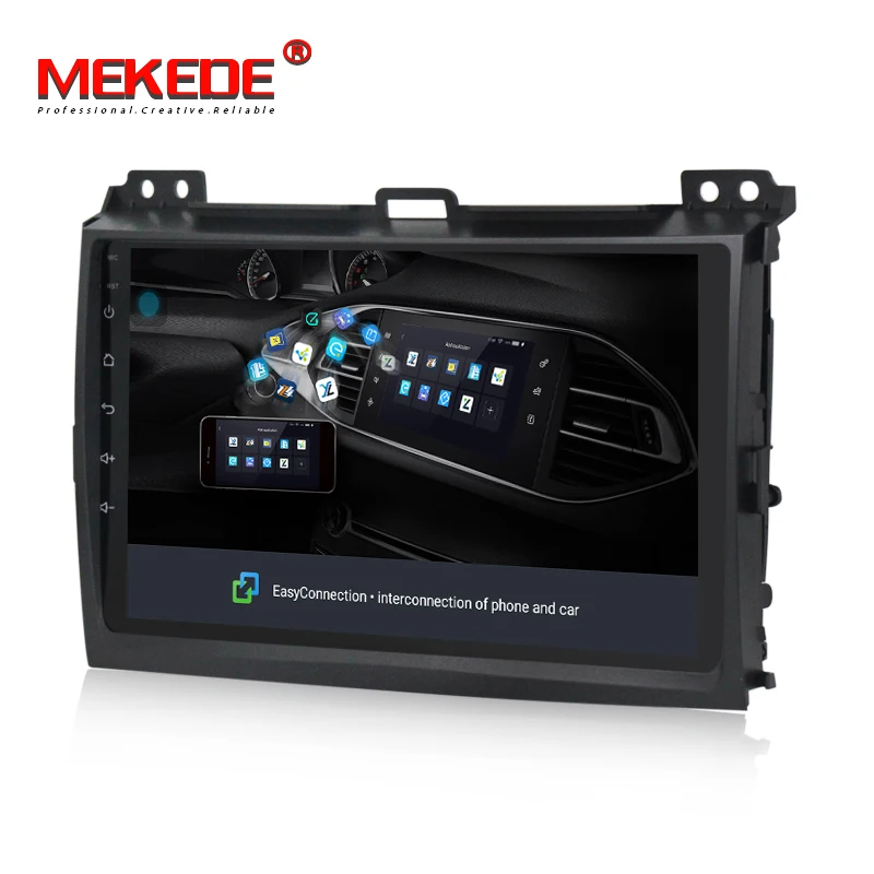 Excellent MEKEDE Android 8.1 car dvd 2 din multimedia player for Toyota Prado 120 Land Cruiser 2004-2009 Car Radio GPS Navigation 4 Core 2
