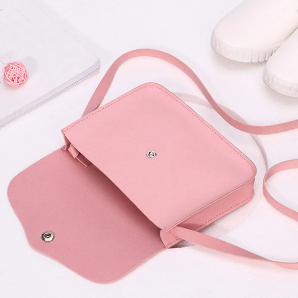 Fashion bags for women Solid Messenger Bag Female Leather Shoulder Bag Crossbody Bag for Girls Women's Handbag bolsa feminina