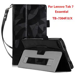 Чехол на магните для lenovo Tab 7 Essential TB-7304F TB-7304I TB-7304X планшет принципиально из искусственной кожи смарт-чехол Подставка для Tab 7 Essential