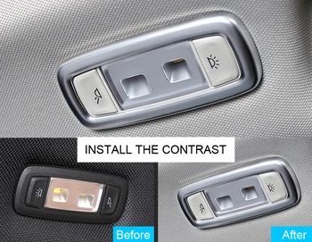 

For BMW X3 G01 2018 ABS Plastic Interior Roof Dome Rear Reading Light Lamp Cover Trim 2pcs Car Styling