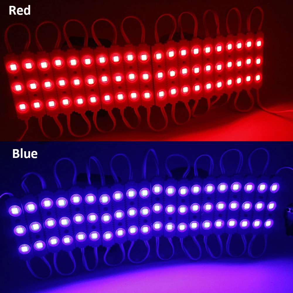 20 шт./лот 12 в пост. Тока светодиодные модули 5054 5050 SMD RGB ультра яркие лампы IP67