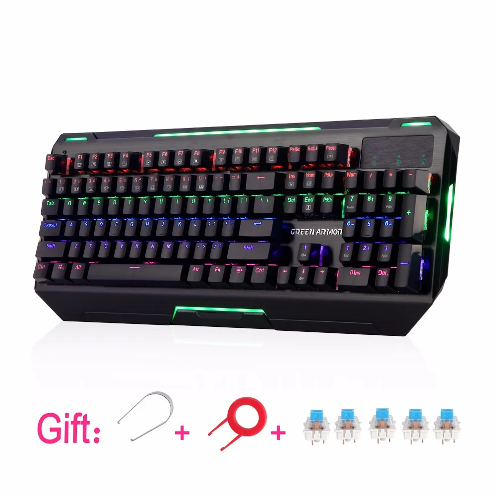 5. blue switches mechanic keyboard