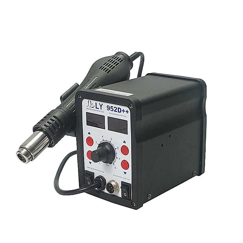auto sleep function big power smart LY 952D++ dual led solder station