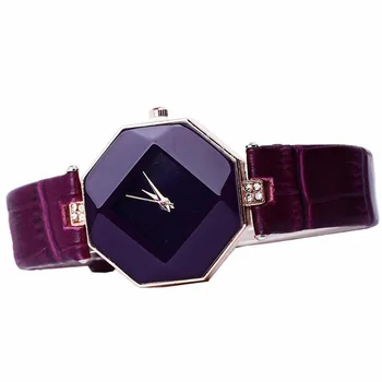 

New Fashion Casual Watch Women Rhinestone Dress Watches relojes mujer Leather Analog Female Clock Ladies Quartz Wristwatch Sale