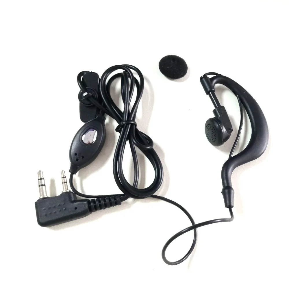 Baofeng UV-5R оригинальный наушник с зацепкой на ухо динамик, гарнитура, рация с кнопкой PTT для УФ 5R BF-888S 5RE 5RA CB радио