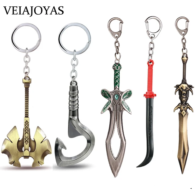 Dota 2 Keychain Keys Dota Pudge Accessories Dota 2 Sword