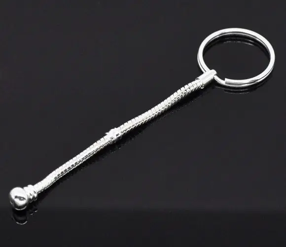 Doreenbeads розница 5 шт. серебристые брелки и кольца для ключей подходит европейского