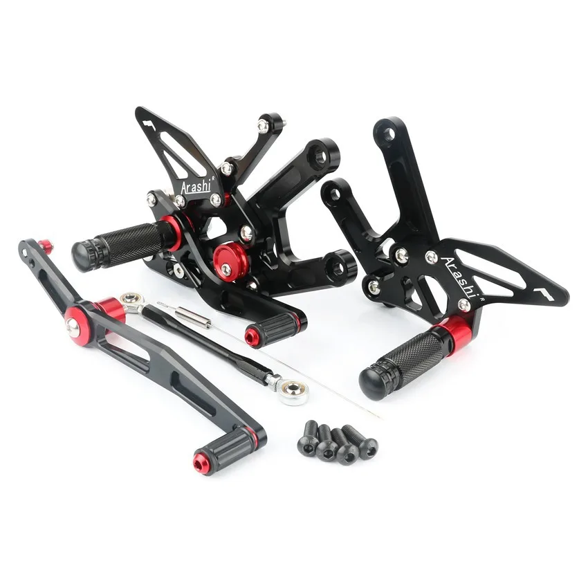 CNC Алюминиевые Регулируемые Задние подножки для YAMAHA YZF R6- YZF-R6 YZFR6