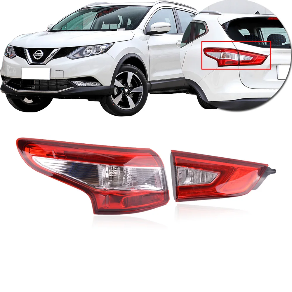 

CAPQX Rear Brake Light Tail Light For Nissan Qashqai 2016 2017 2018 Stop light tail lamp taillight taillamp Inner & Outer