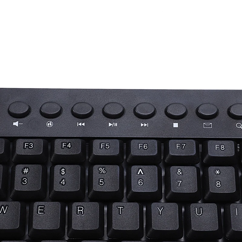 Черный ультра-тонкий тихий маленький размер 85 клавиш Мини Мультимедиа Usb клавиатура для ноутбука ПК