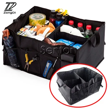 

ZD 1X For Kia Rio 3 Ceed Toyota Corolla 2008 Avensis C-HR RAV4 Mazda 3 6 Folding Car Trunk Bag Storage Box Backpack Accessories