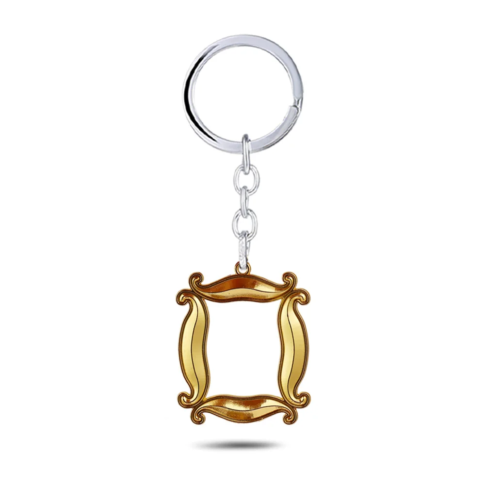 

Friends TV Show Metal Pendant Keychain Photo Frame Keyring Car Key Holder Keychains For Good Friends Gifts