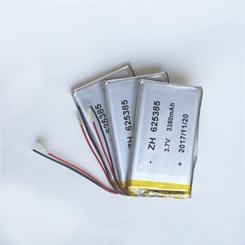 

Li-polymer LiPo 3.7V 3.6V 3350MAH Rechargeable chargeable Size:625385 Battery cells for Power supply