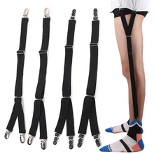 Дизайн пряжки тыквы Мужская рубашка остается подвязки Y Форма регулируемая эластичная рубашка держатели ремни носок Нескользящие зажимы подтяжки для ног