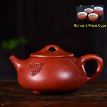 240 мл фиолетовая глина yixing чайник подлинный ручной работы в оре жу грязи Dahongpao горшок Кунг фу Чайный горшок набор