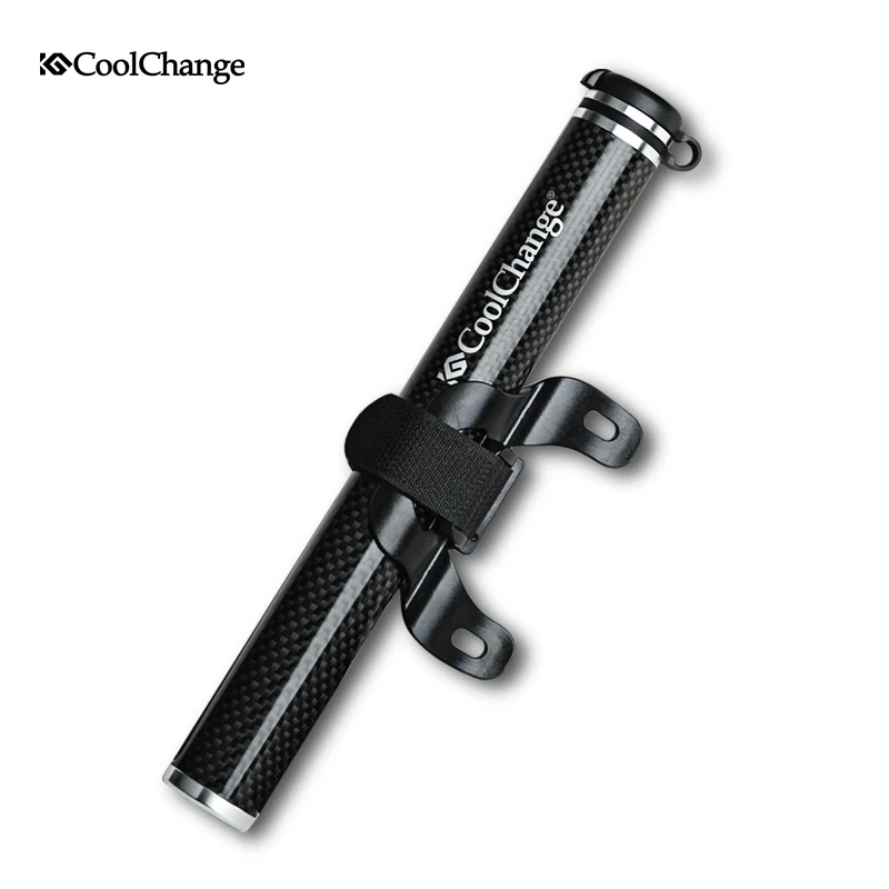 

Coolchange Bike Inflator Pump Carbon Fiber Mini Portable High-Pressure Bicycle Tire Pump Ultralight Cycling Air Pump Usefor Bike