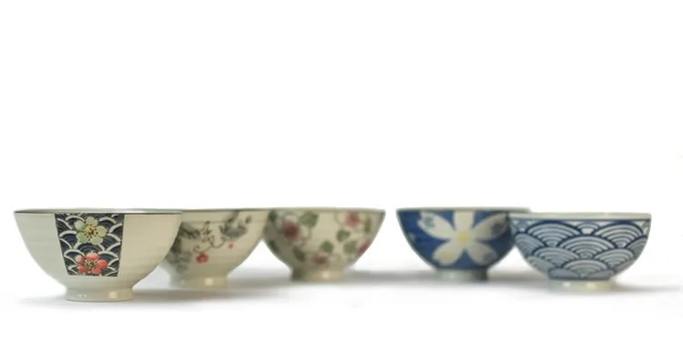 1 шт. японская керамика чаша для риса суп посуда креативная ручная подглазурная роспись