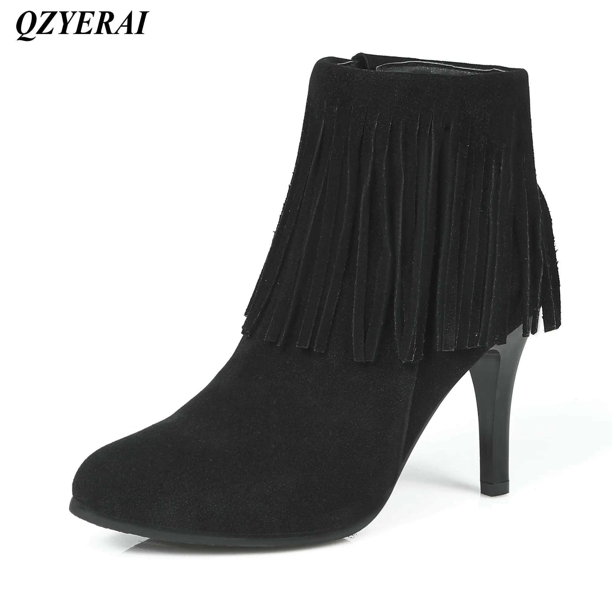 QZYERAI Europe ladies stiletto Martin boots font b womens b font boots fashionable font b womens