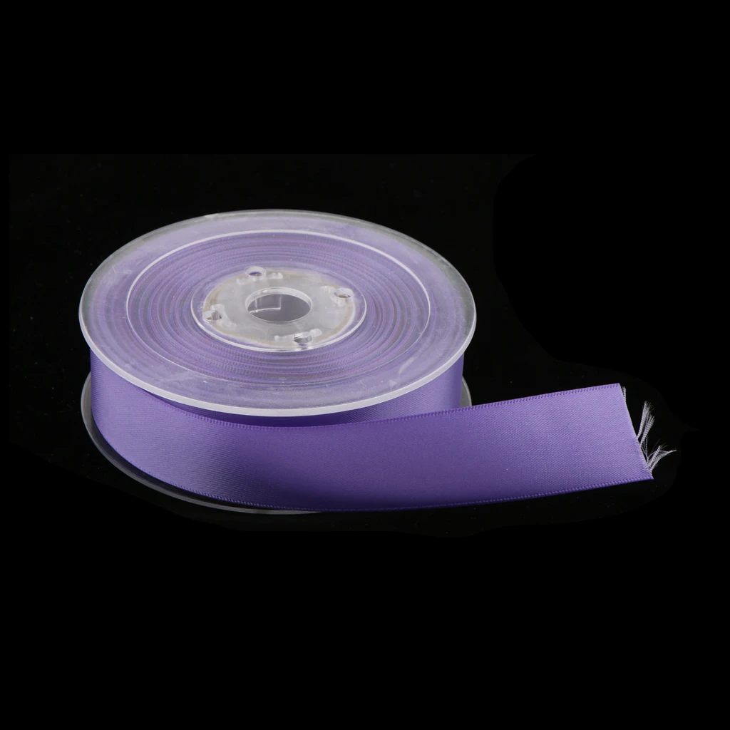 20 Meters Double Sided Polyester Satin Ribbon for Wedding Party Gift Wrapping Craft 25mm 