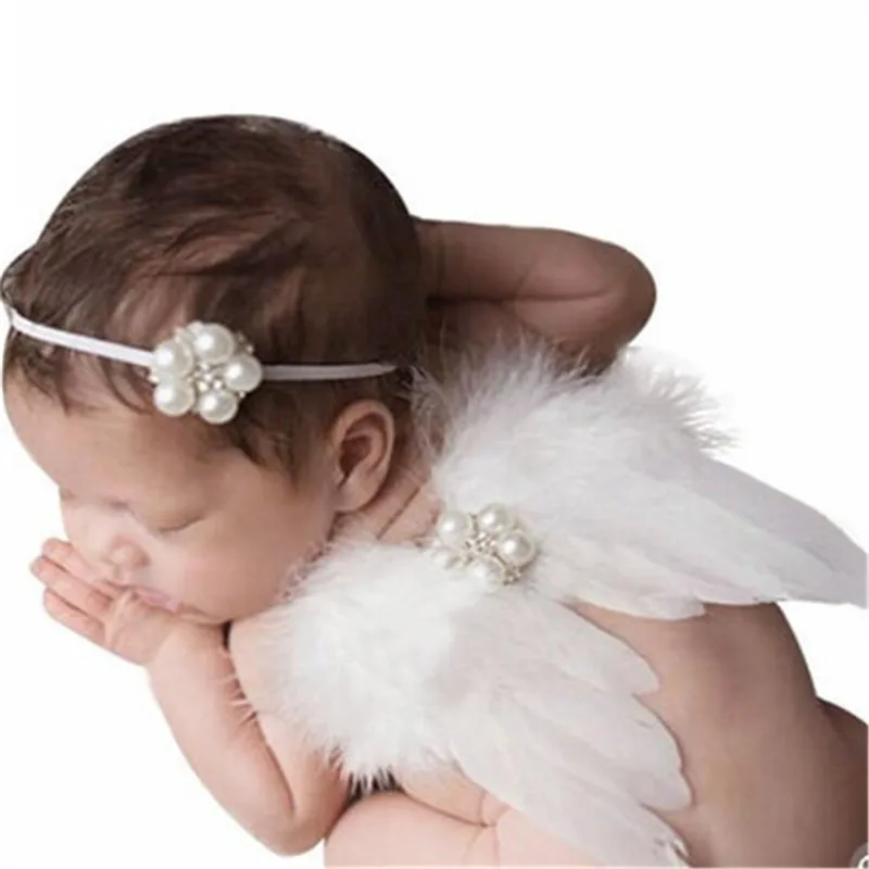 Реквизит для фотосессии с крыльями ангела для новорожденных; детские повязки на голову для новорожденных; реквизит для фотосессии; аксессуары для фотосессии; детская шапочка